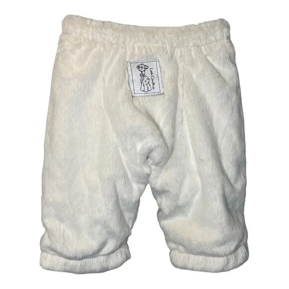 Little Giraffe 2 Piece Baby Luxe Fur Zipper Hoodie Jacket w/ Ears & Pants 12M - Picture 4 of 13